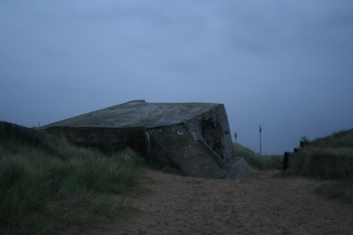 A damaged German fortification on Juno Beach.