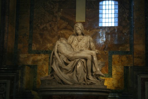 Michaelangelo's first sculpture at the age of 24.