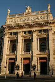K.K. Hofburg Theatre.  Many of the buildings in Vienna can be considered art.  The amount of detail that went into them were phenomenal.