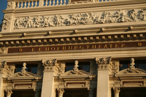 vienna08-102 A closer view of the K.K.Hofburg Theatre.